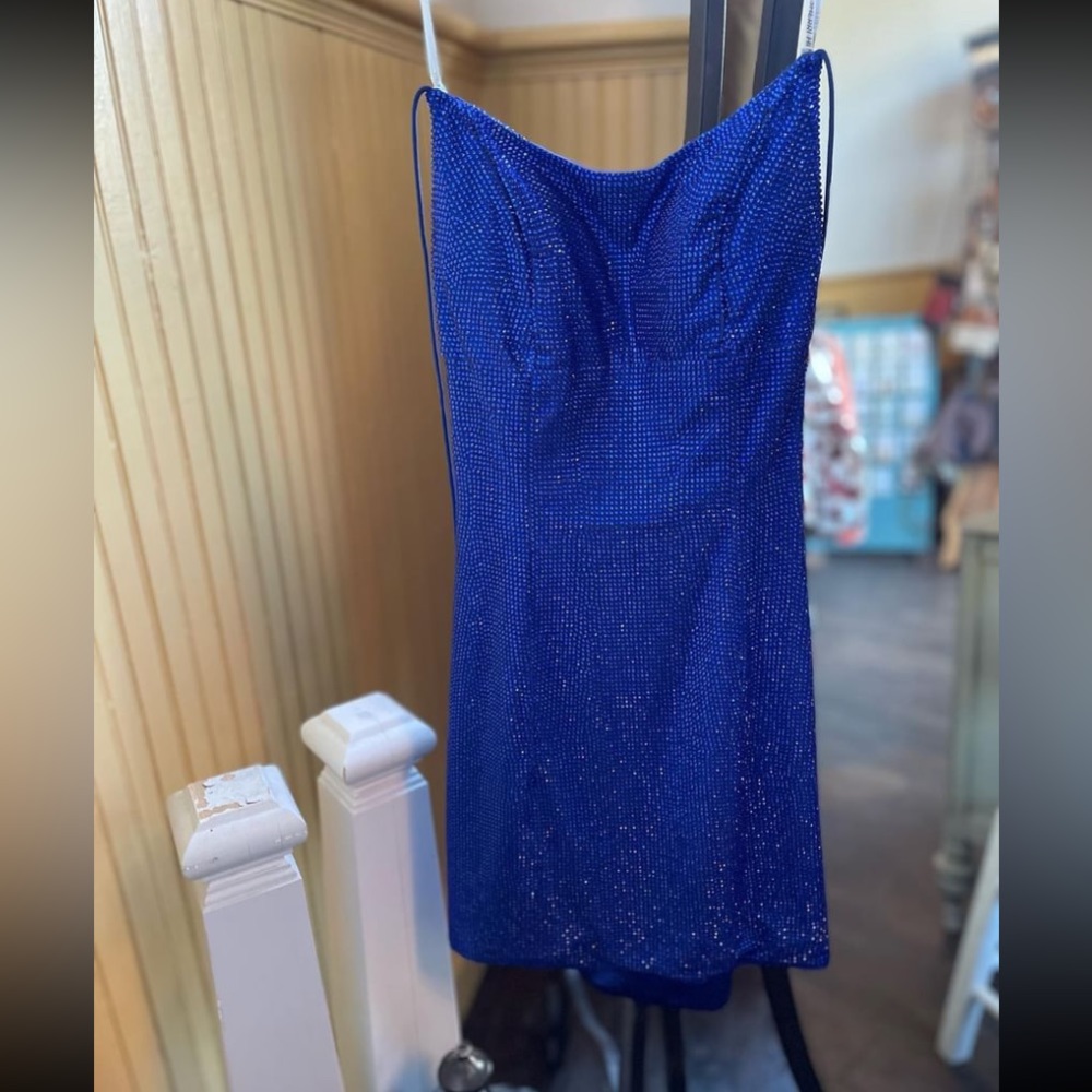 Royal Blue Sherri hill homecoming dress